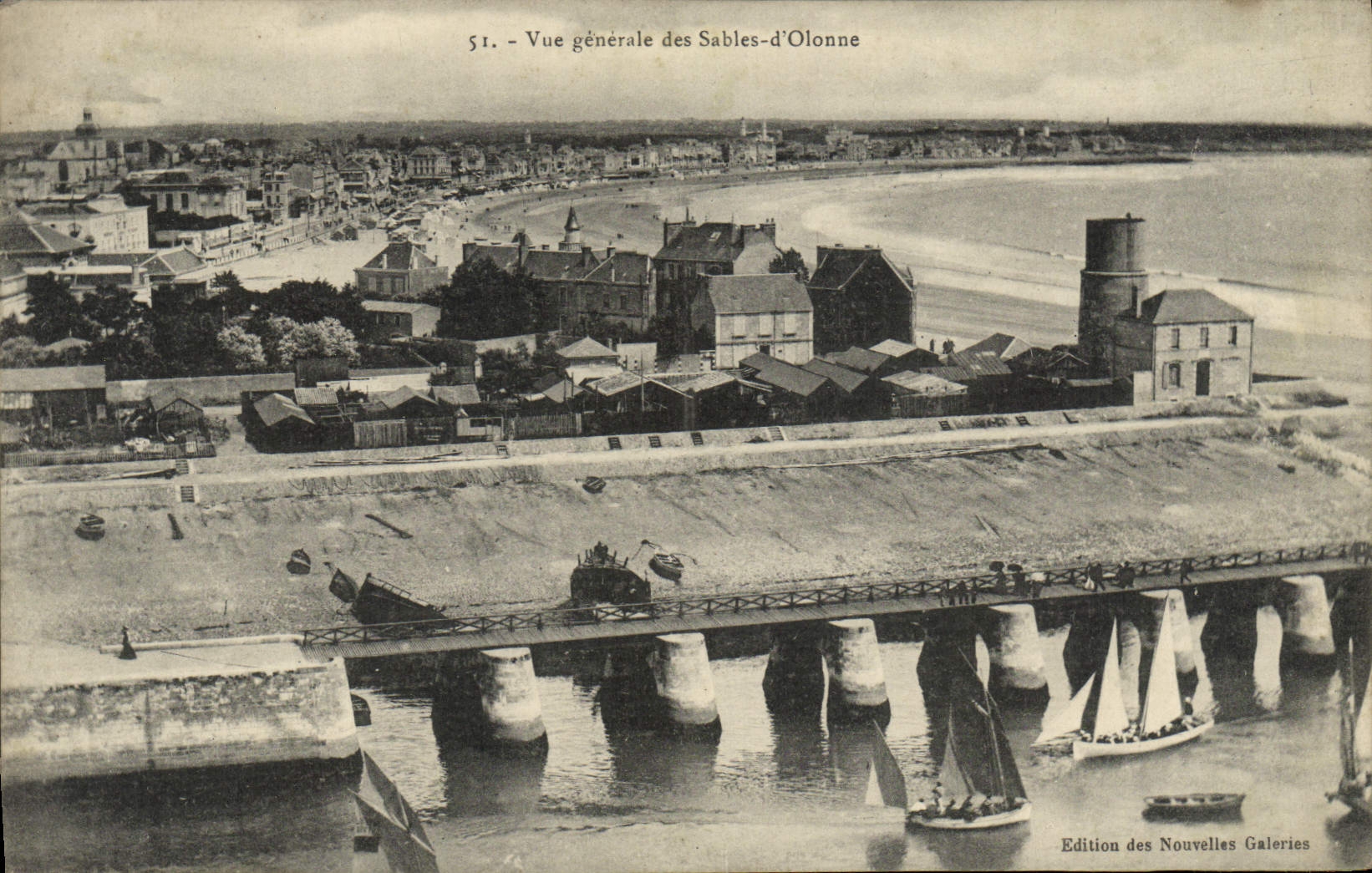 CPA Les Sables D'Olonne Vue Generale