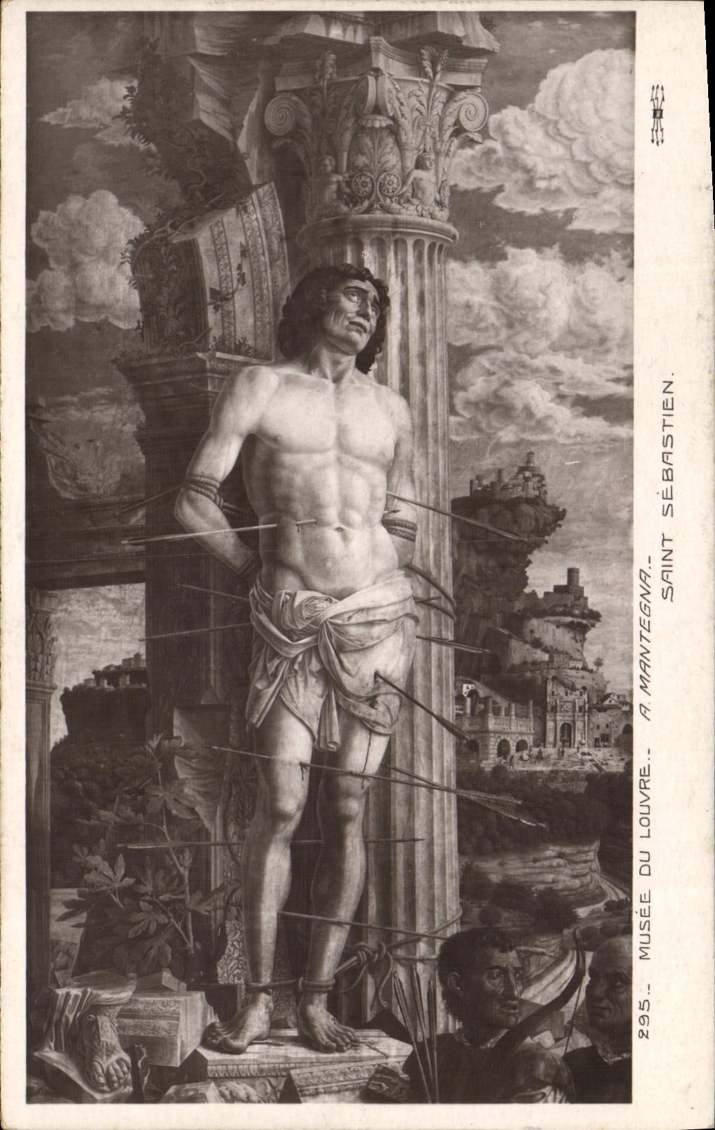 VINTAGE POSTCARD Versailles Museum Holy Mantegna Sebastien