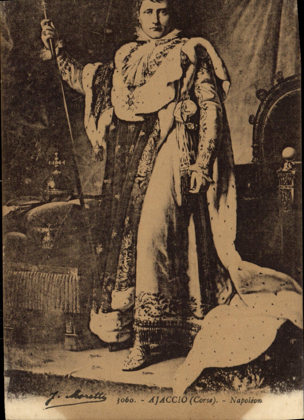 POSTAL Ajacio Napoleon 1ra Córcega Córcega de la VENDIMIA