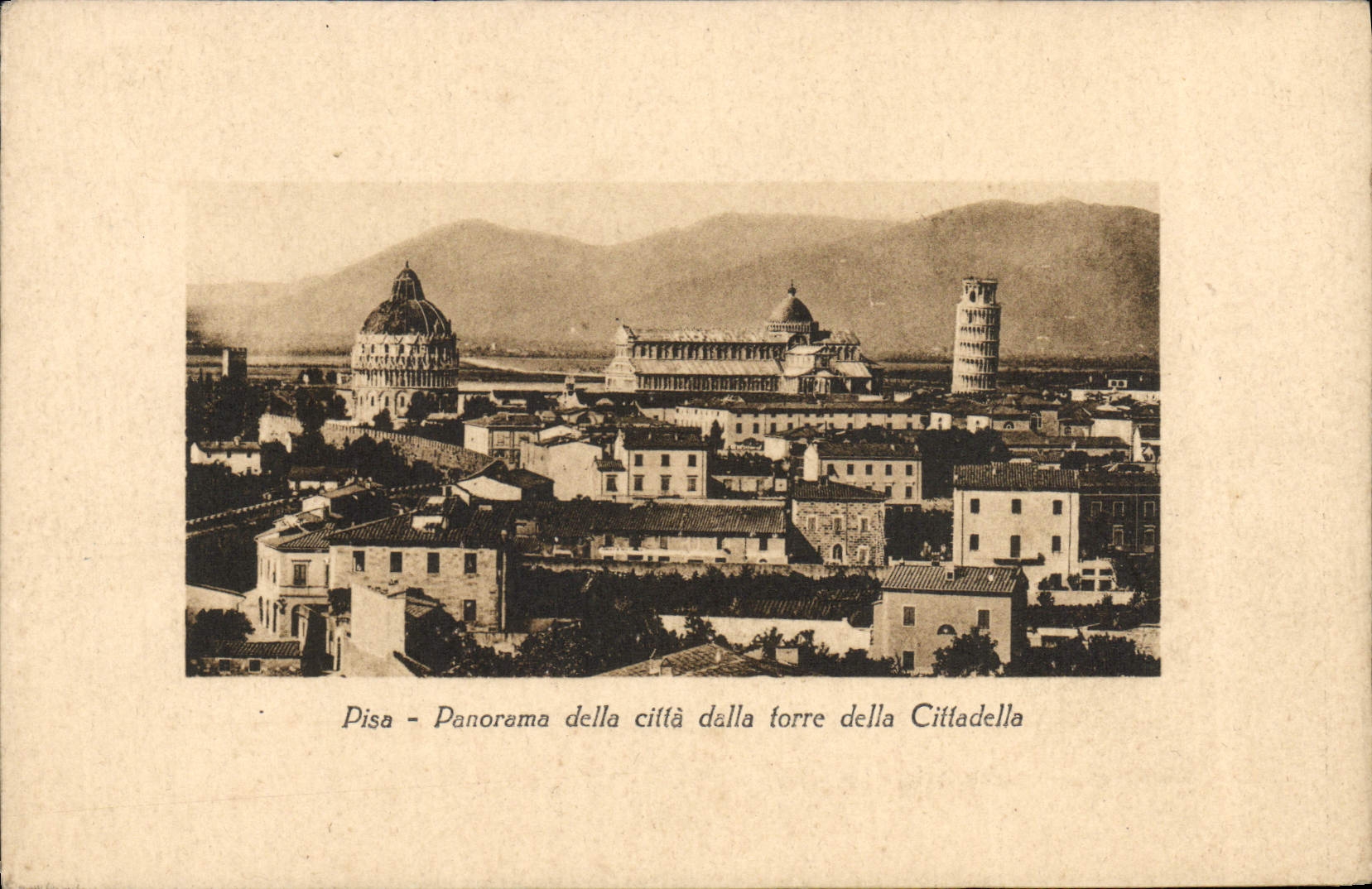 CPA Pisa Panorama Della Citta Dalla Forre Della Cittadella