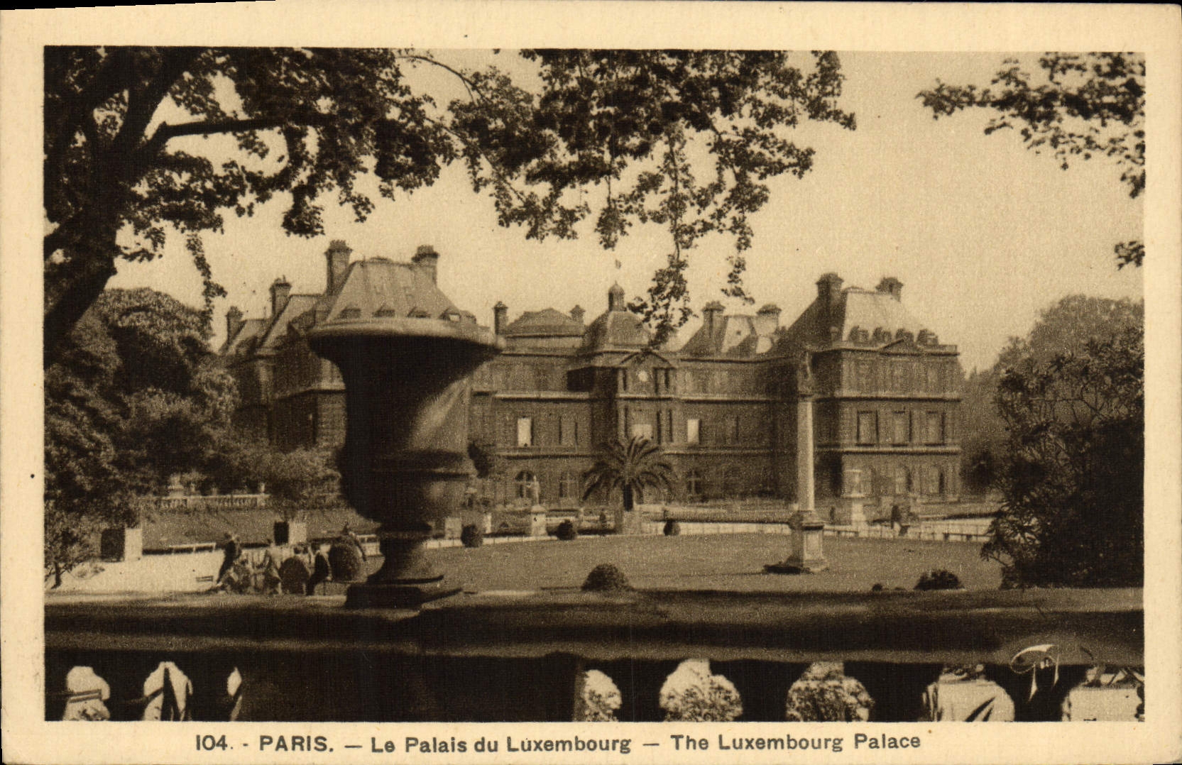 CPA Paris Le Palais du Luxembourg