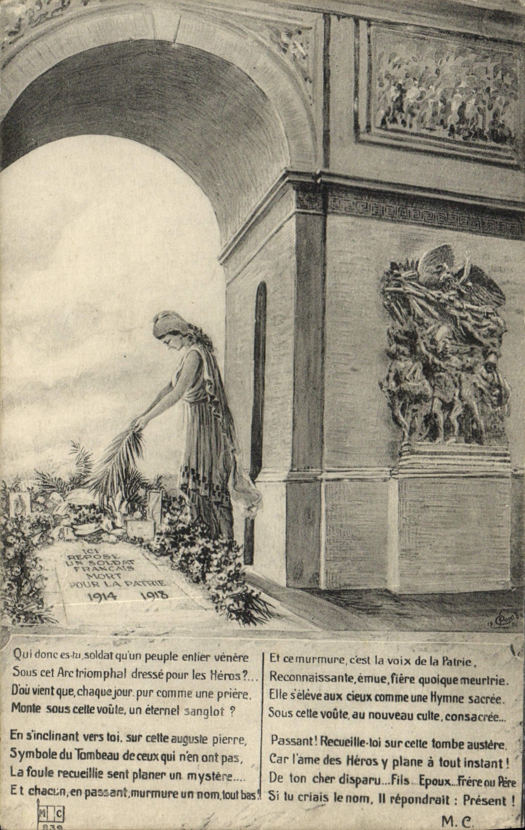 CPA Paris Arc de Triomphe 