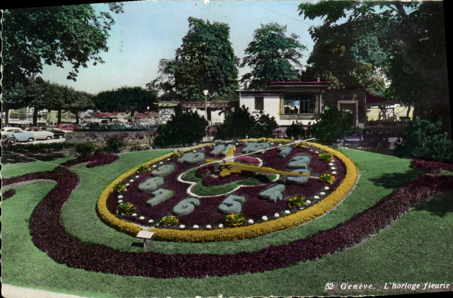 MODERN CARD Geneva the Flowered Clock