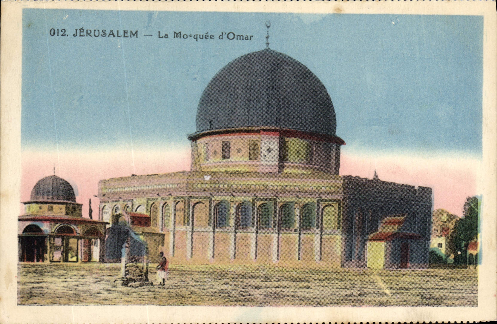 VINTAGE POSTCARD Jerusalem the Mosque of Omar