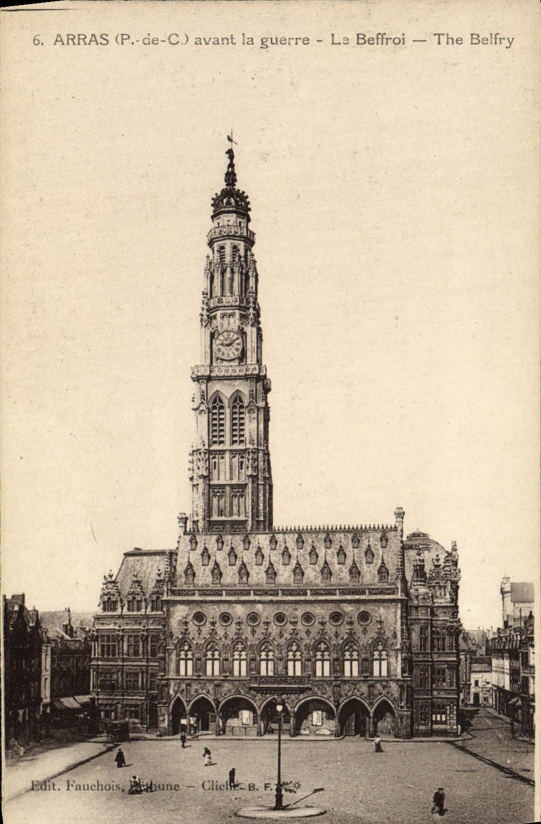 CPA Arras Avant La Guerre La Beffroi