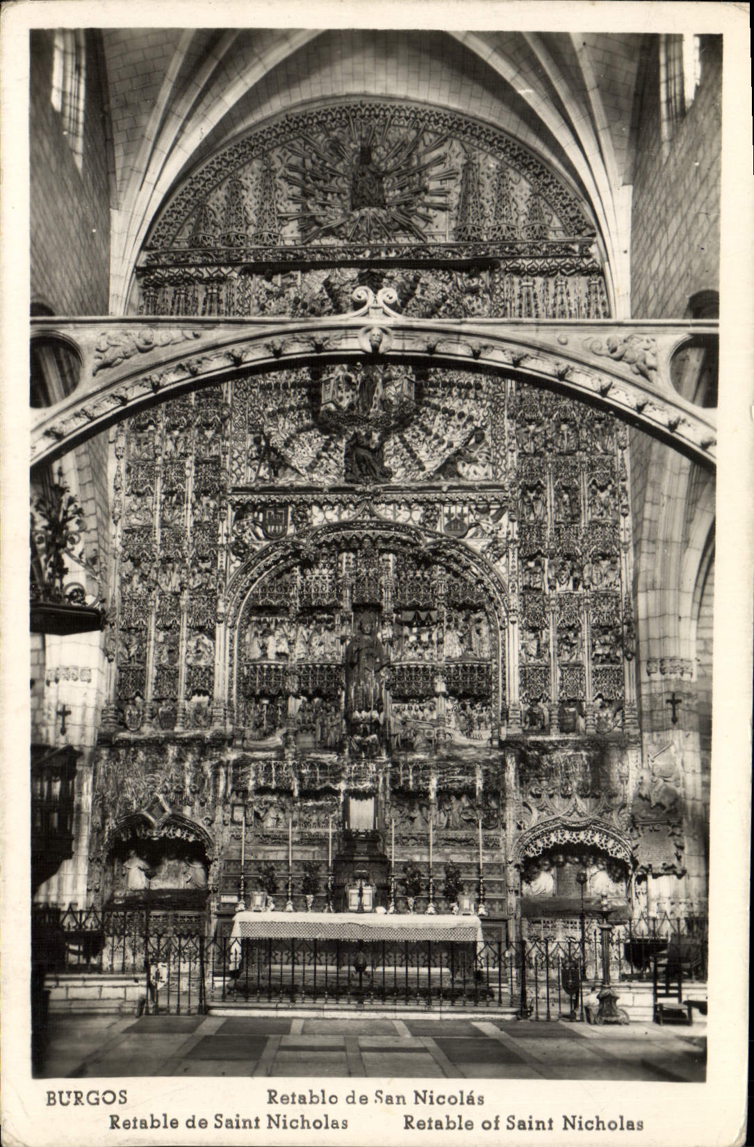 MODERN CARD Burgos Retable De San Nicolas