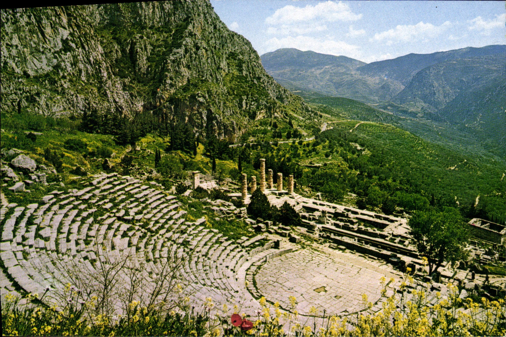 MODERN CARD Delphi Theater And Temple Off Apollo