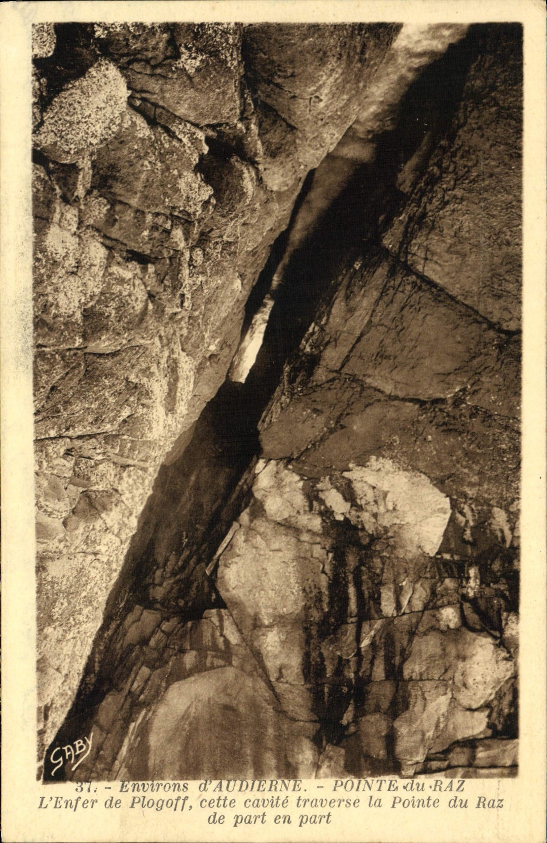 CPA Environs D'Audierne Pointe Du Raz L'Enfer De Plogoff