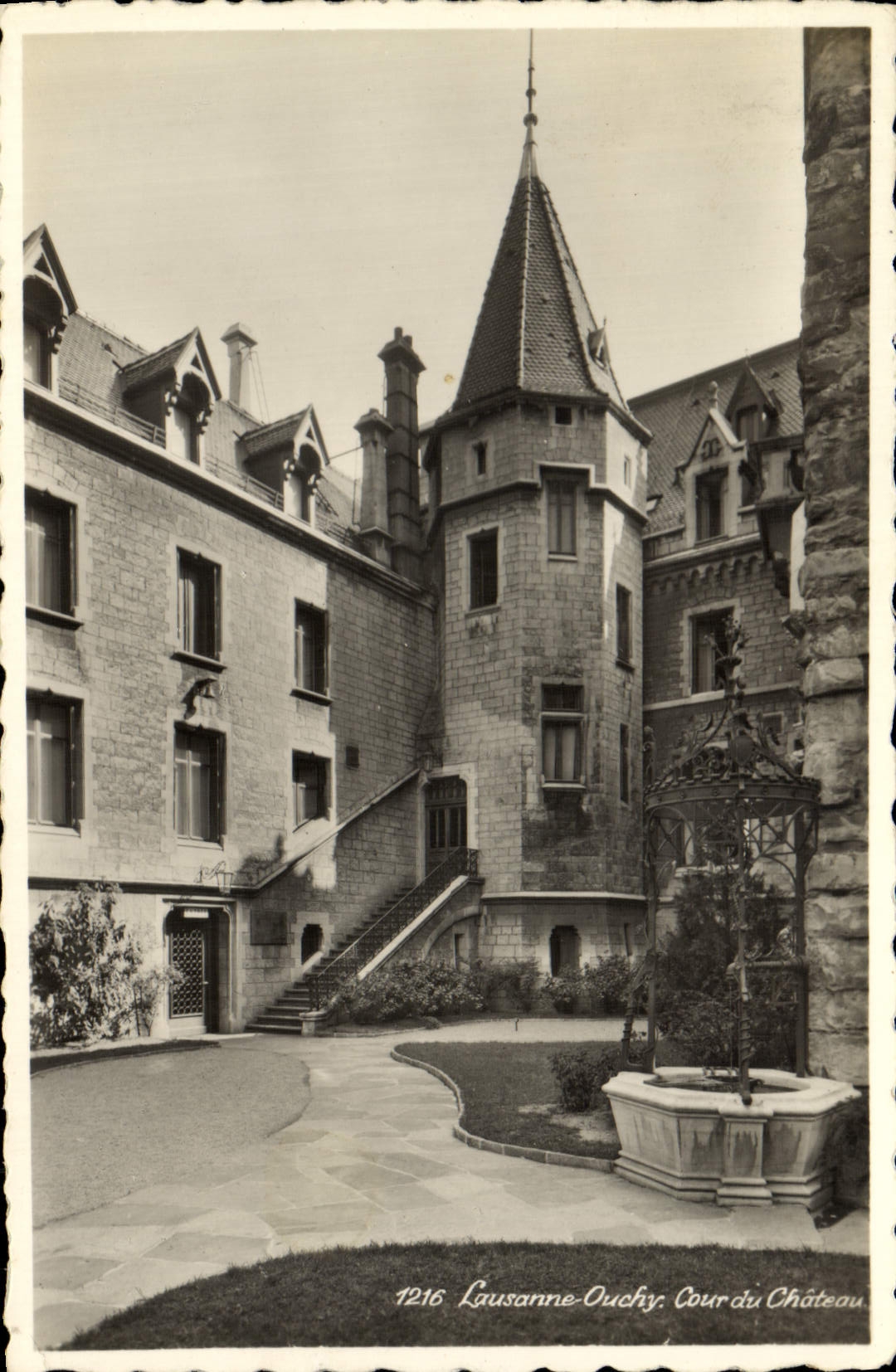 MODERN CARD Lausanne Ouchy Court Of the Castle