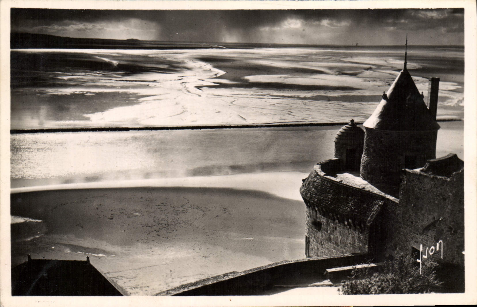 MODERN CARD Mont Saint Michel the West coast Seen On Couesnon