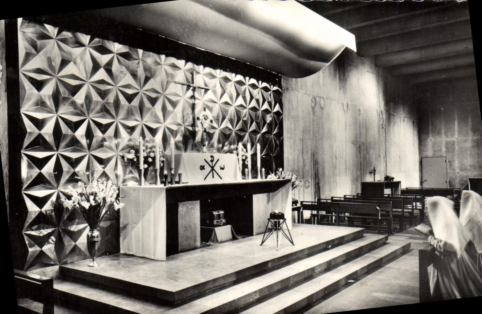 MODERN CARD Heavy Furnace bridge Pax Christi in the underground basilica