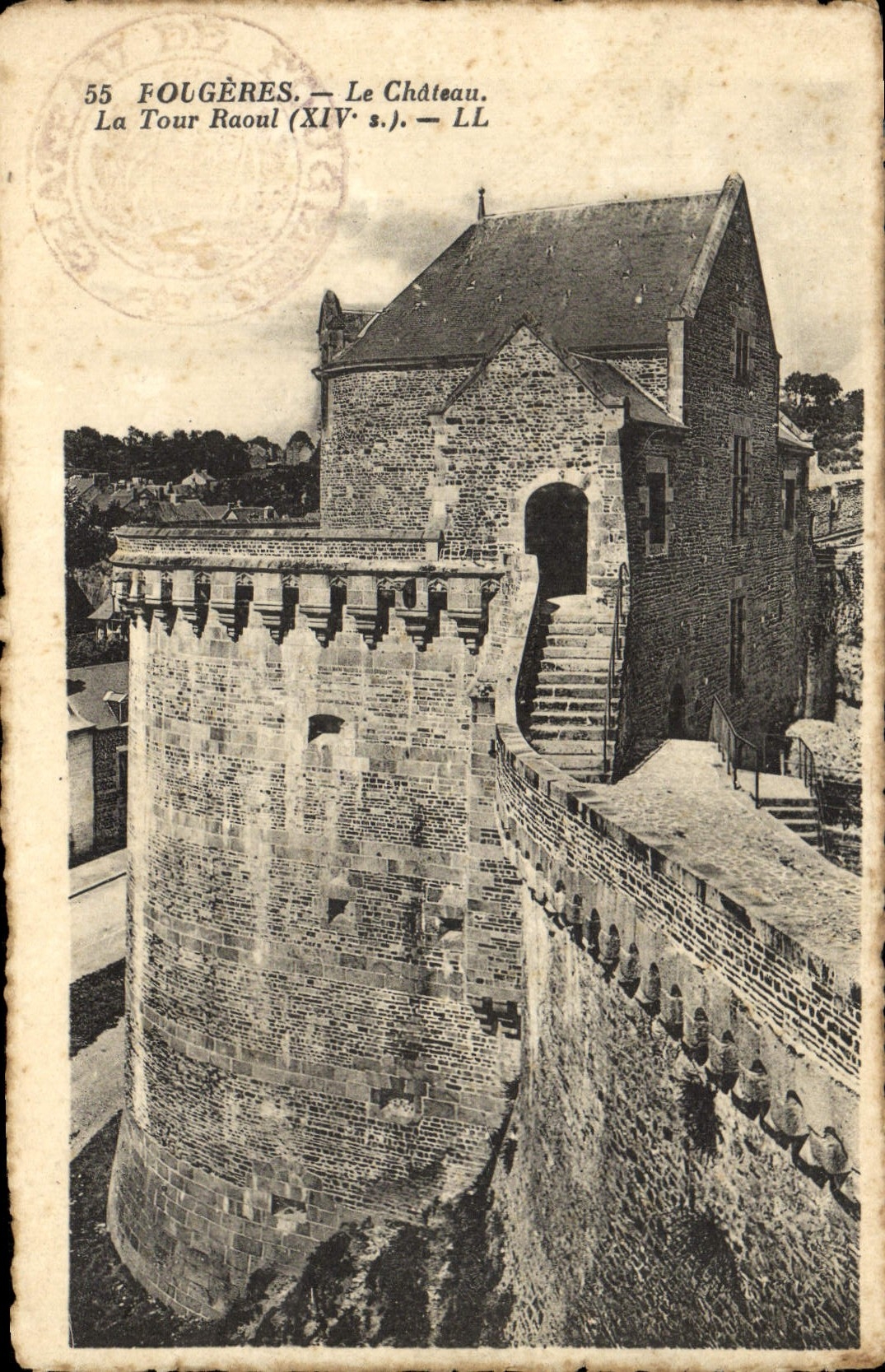 CPA Fougeres Le Chateau La Tour Raoul