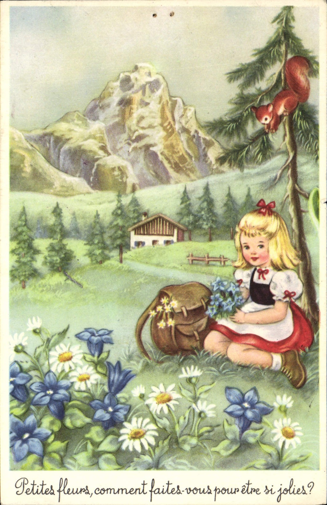 CPA Petites Fleurs Comment Faits Vous Pour Etre enfant