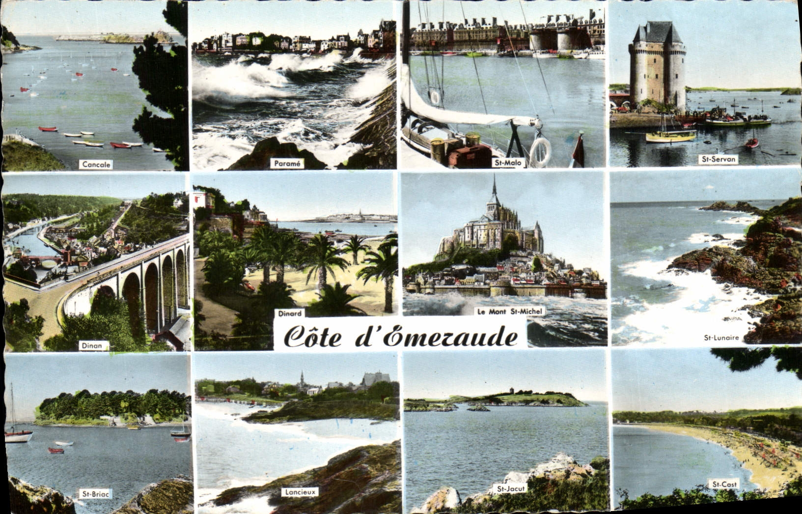 MODERN CARD Dimension of Emezaude Mont Saint Michel Parame St Malo St Servan Dinan