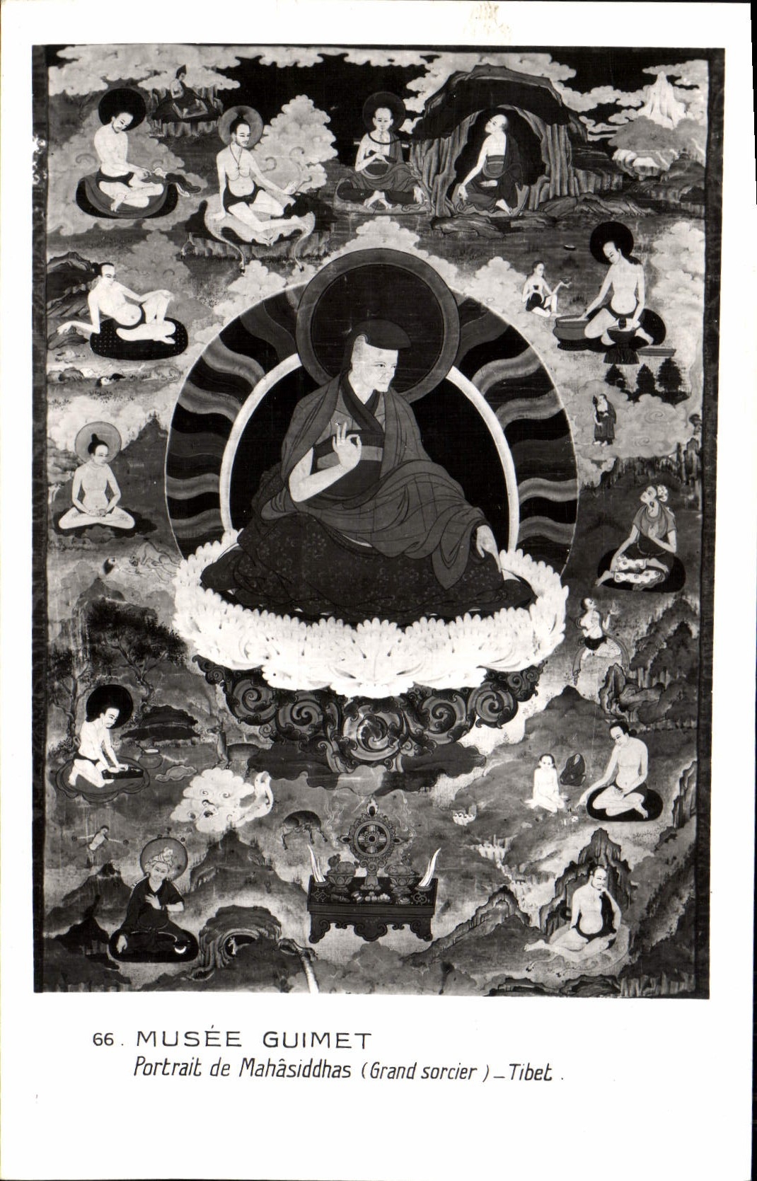 MODERN CARD Museum Guimet Portrait De Mahasiddhas Tibet