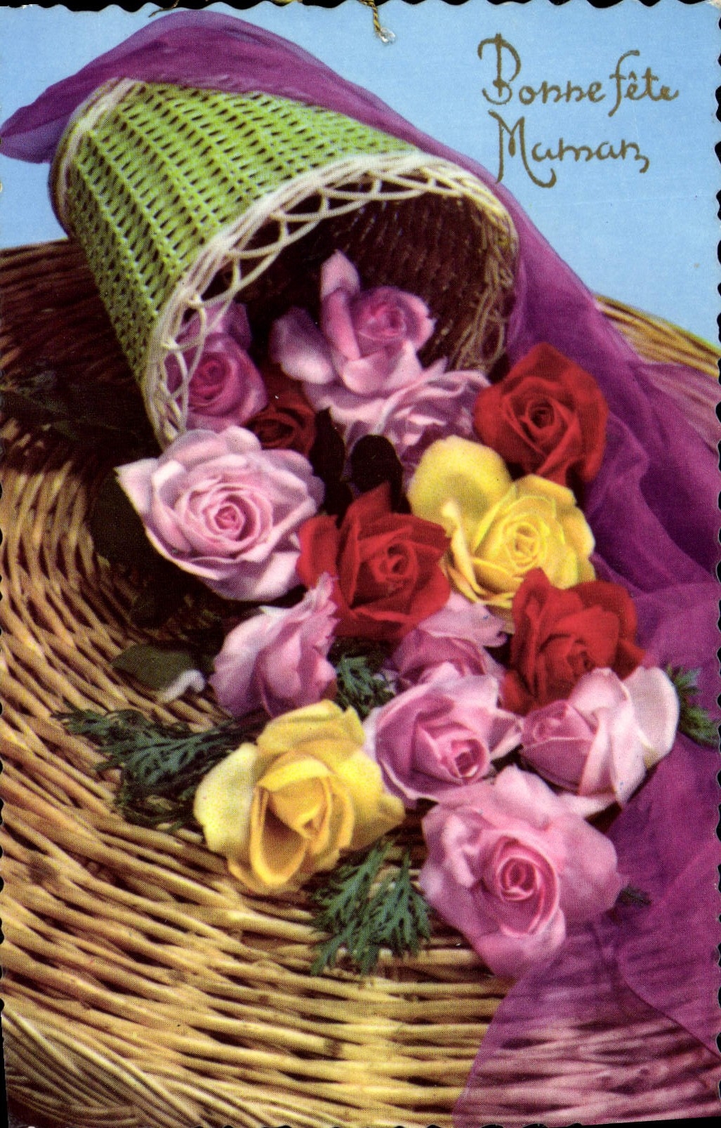 CPM Bonne Fete Maman Fleurs 