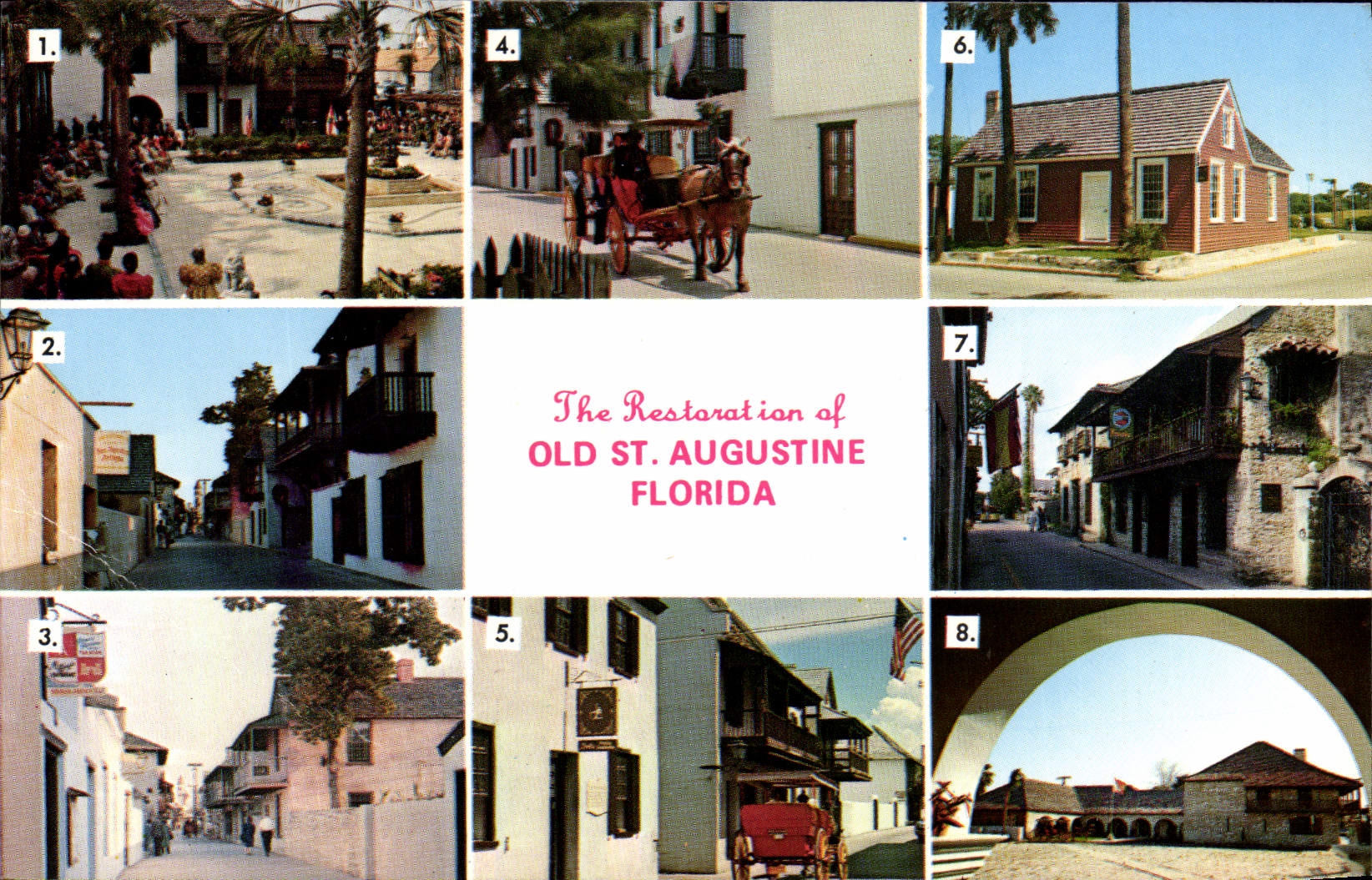 MODERN CARD The Restaration Off Old St Augustine Florida