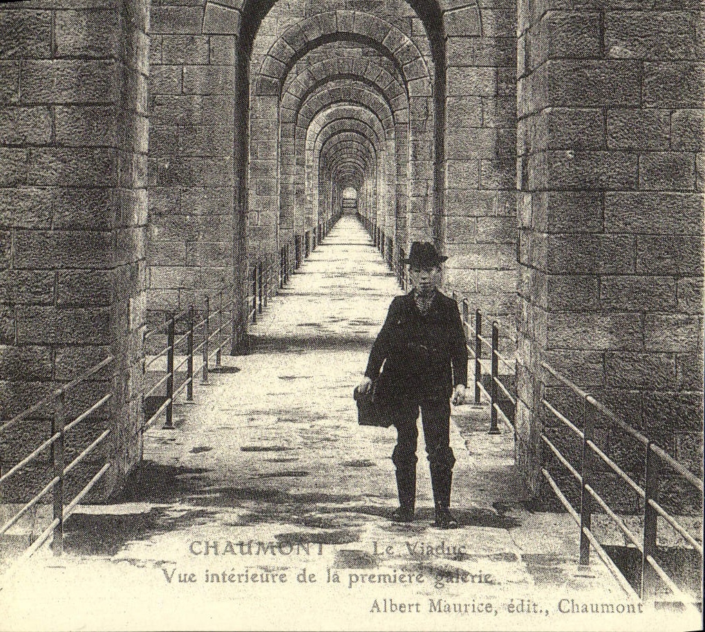 REPRO Chaumont Le Viaduc Vue Interieure De La Premiere Galerie