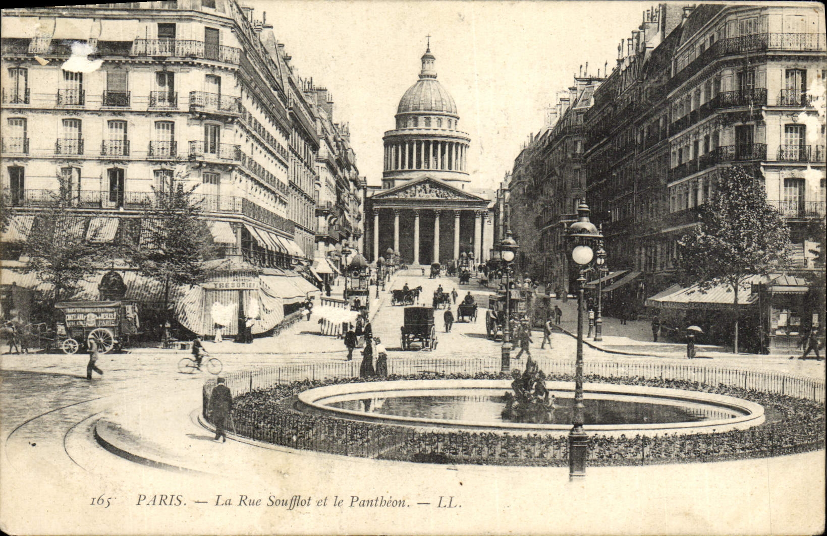 CPA Paris La Rue Soufflot Et Le Pantheon