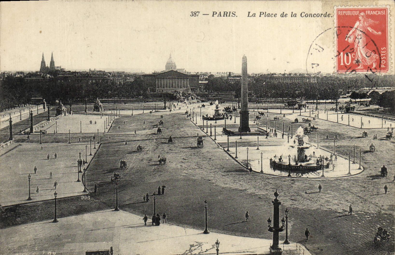 CPA Paris La Place De Concorde