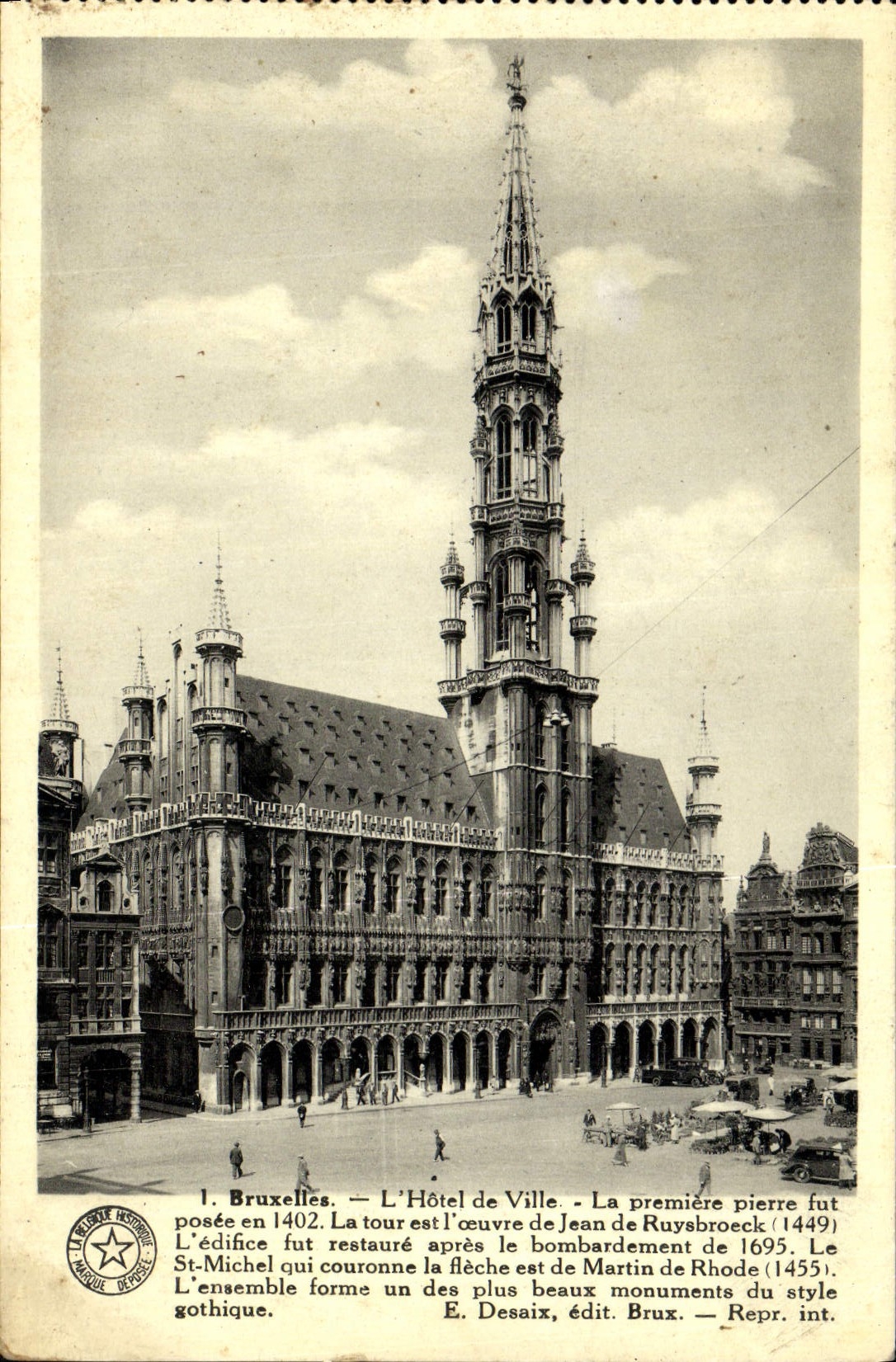 CPA Bruxelles LHotel De Ville