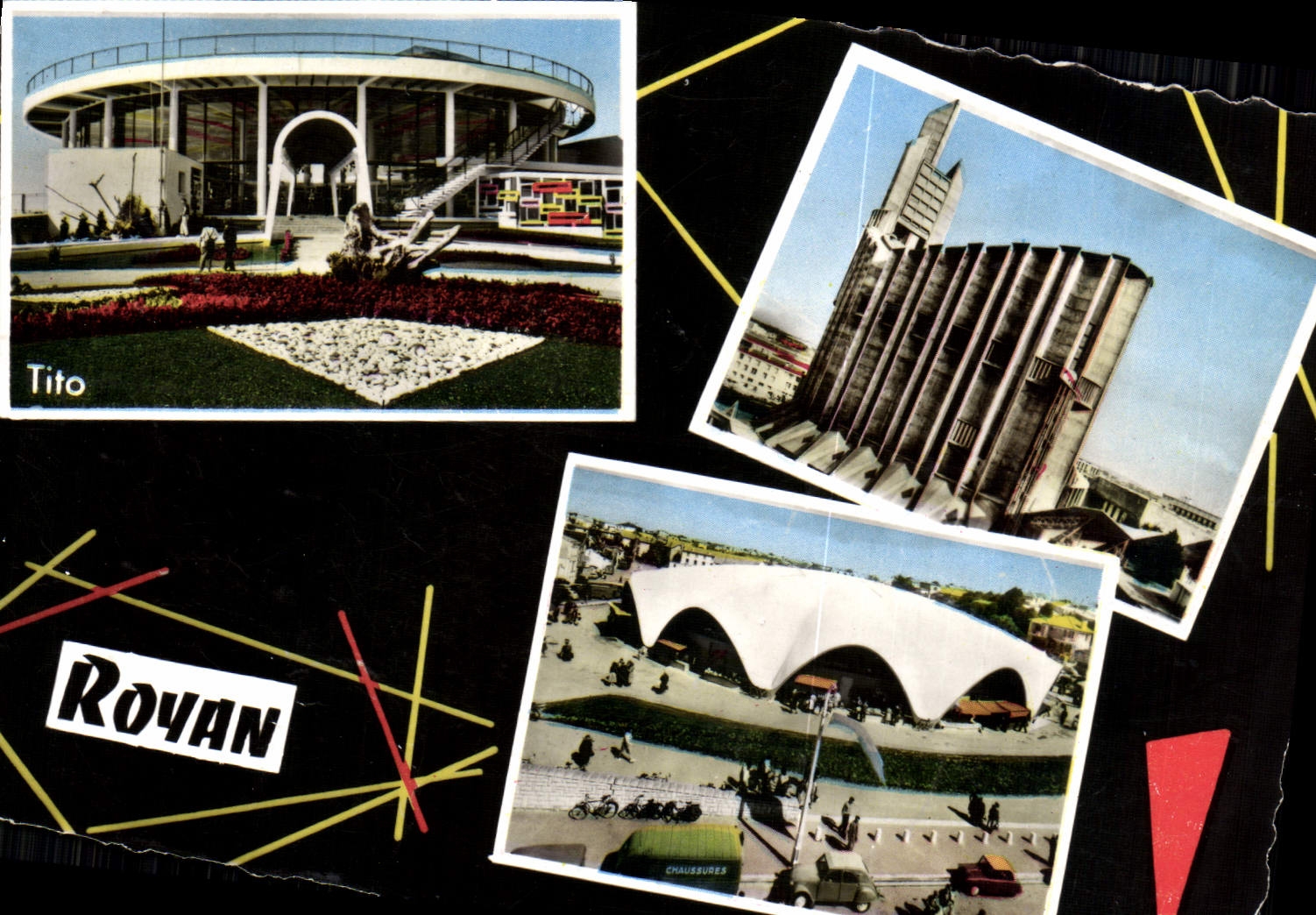 POSTAL MODERNA Royan el casino el mercado de la iglesia