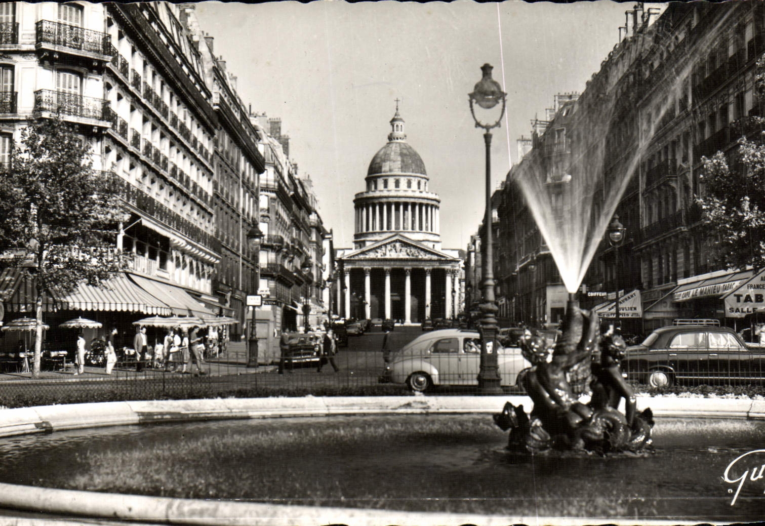 POSTAL MODERNA París y sus maravillas la calle Soufflot y el panteón