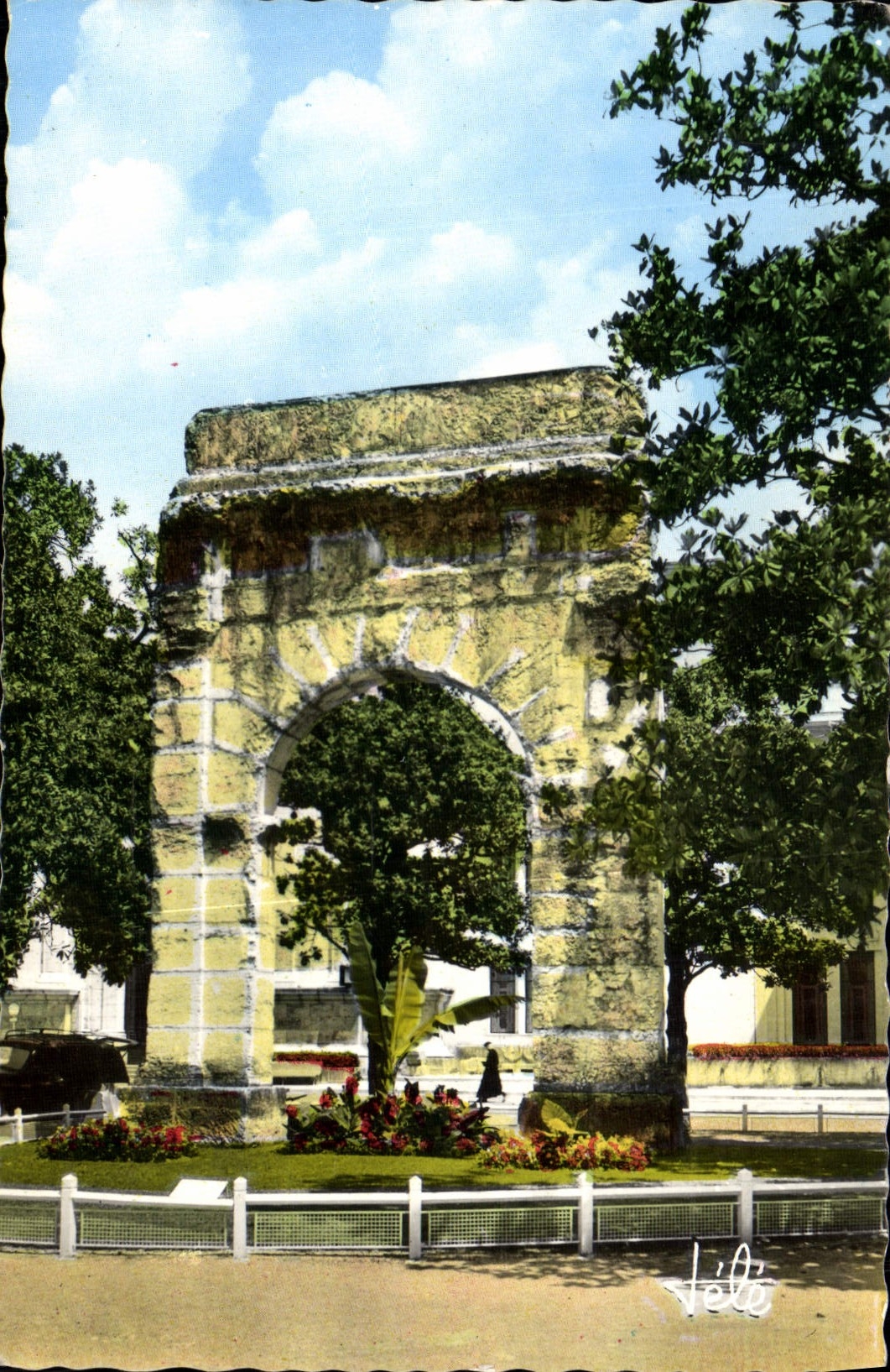 MODERN CARD Aix Les Bains Arc Romain De Campanus