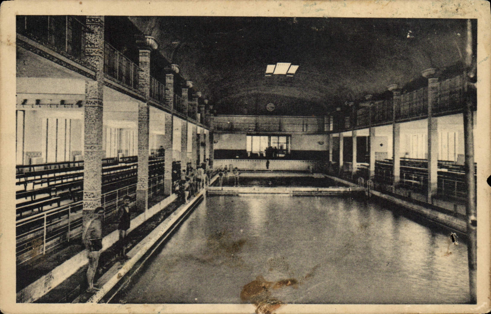 POSTAL Toulouse de la VENDIMIA el parque municipal de los deportes la piscina del invierno