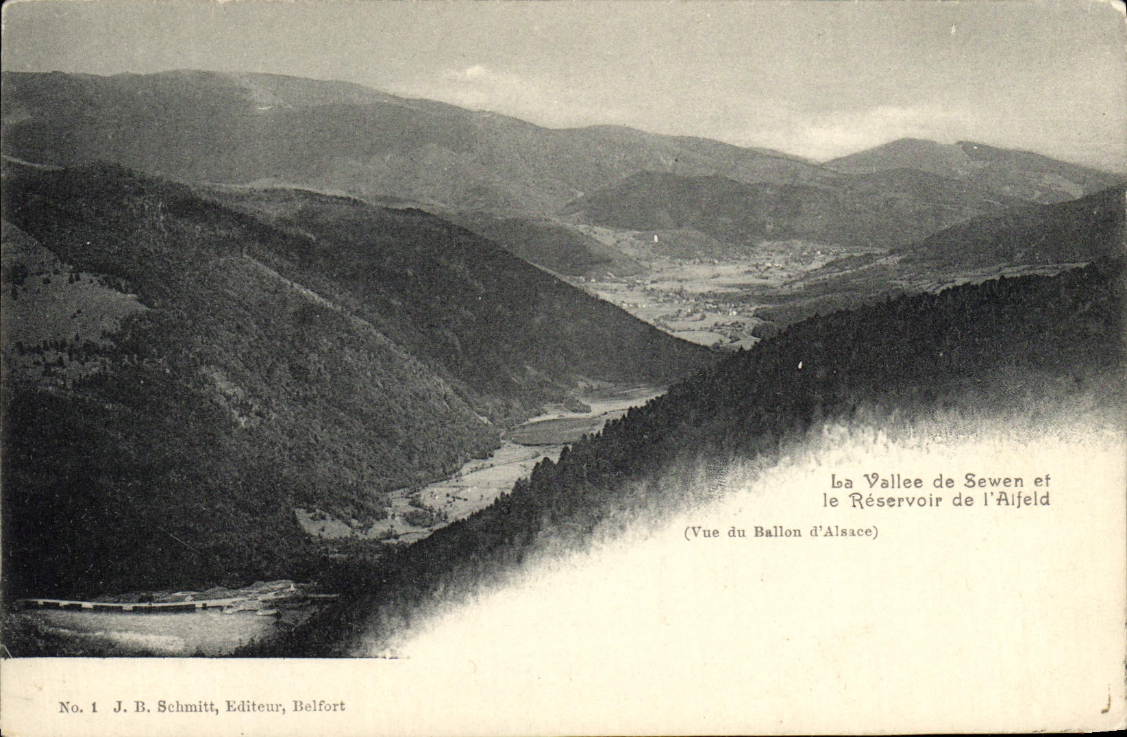 VINTAGE POSTCARD the Valley De Sewen And the Tank Of Alfeld