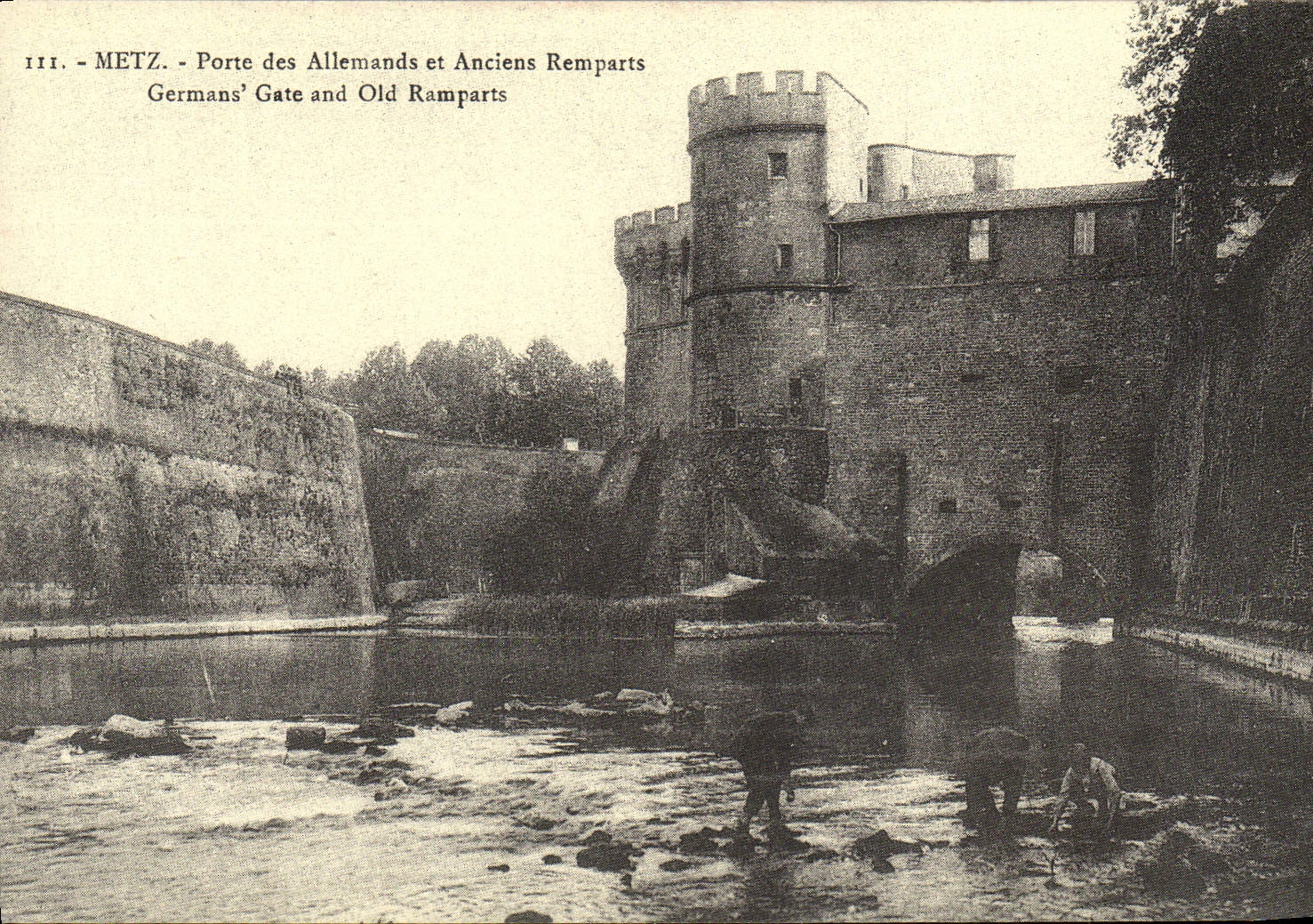REPRO Metz Porte Des Allemands Et Anciens Remparts