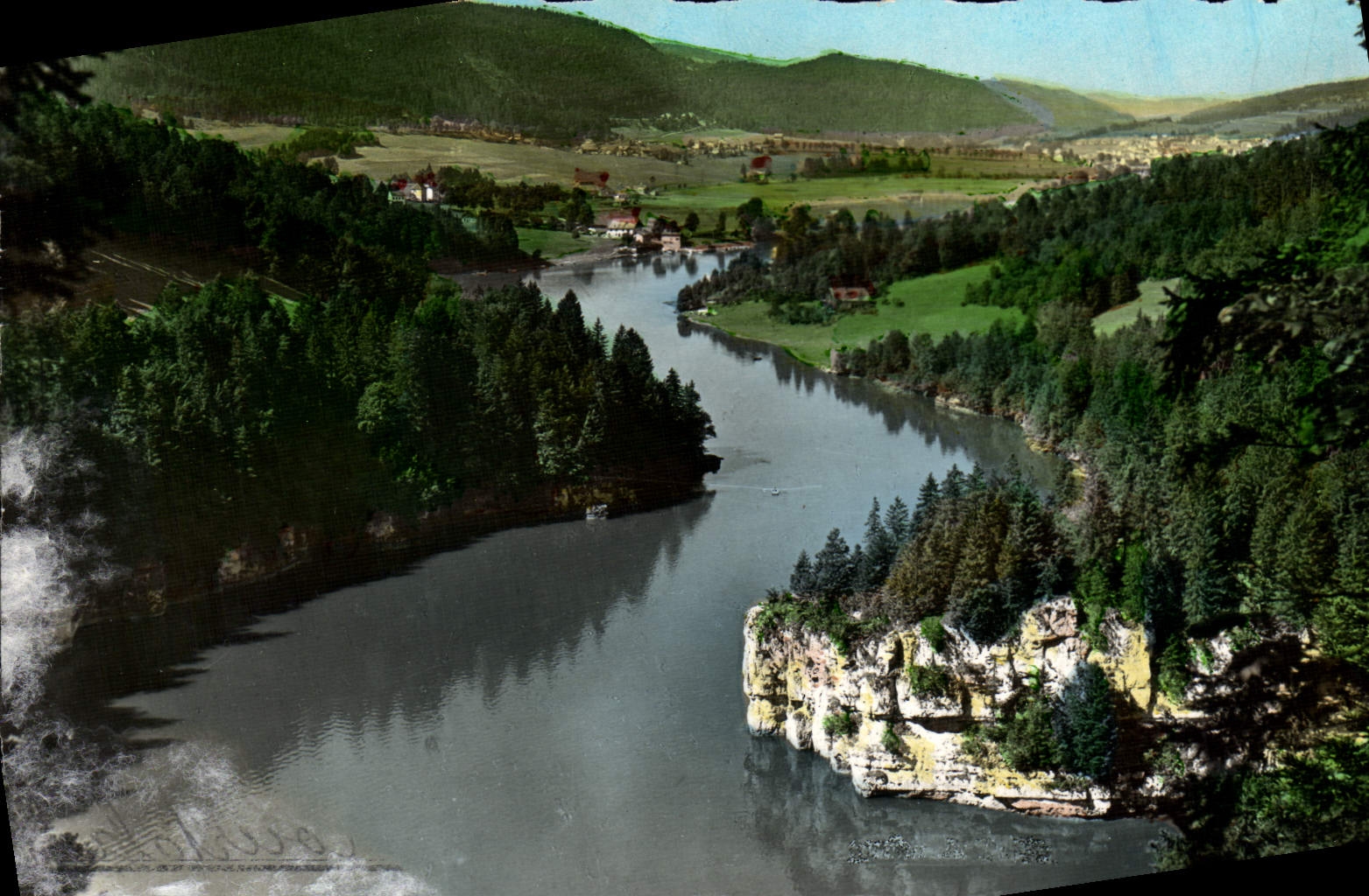 MODERN CARD Frank the Count Pittoresque Free Swiss Border Basins Of Doubs