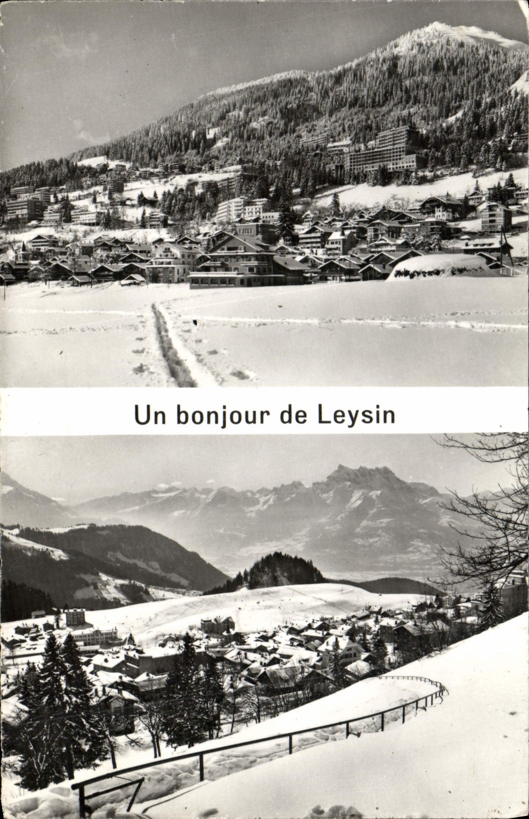 MODERN CARD a hello of Leysin