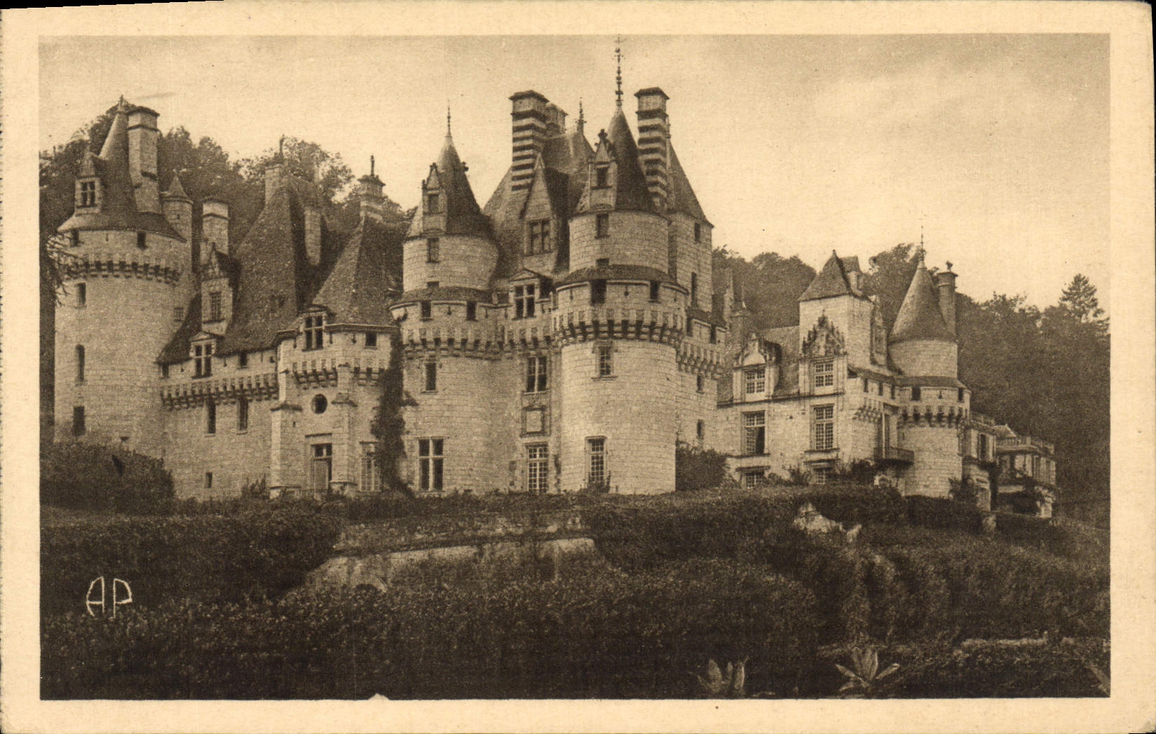 CPA Usse Le Chateau Vue D'ensemble