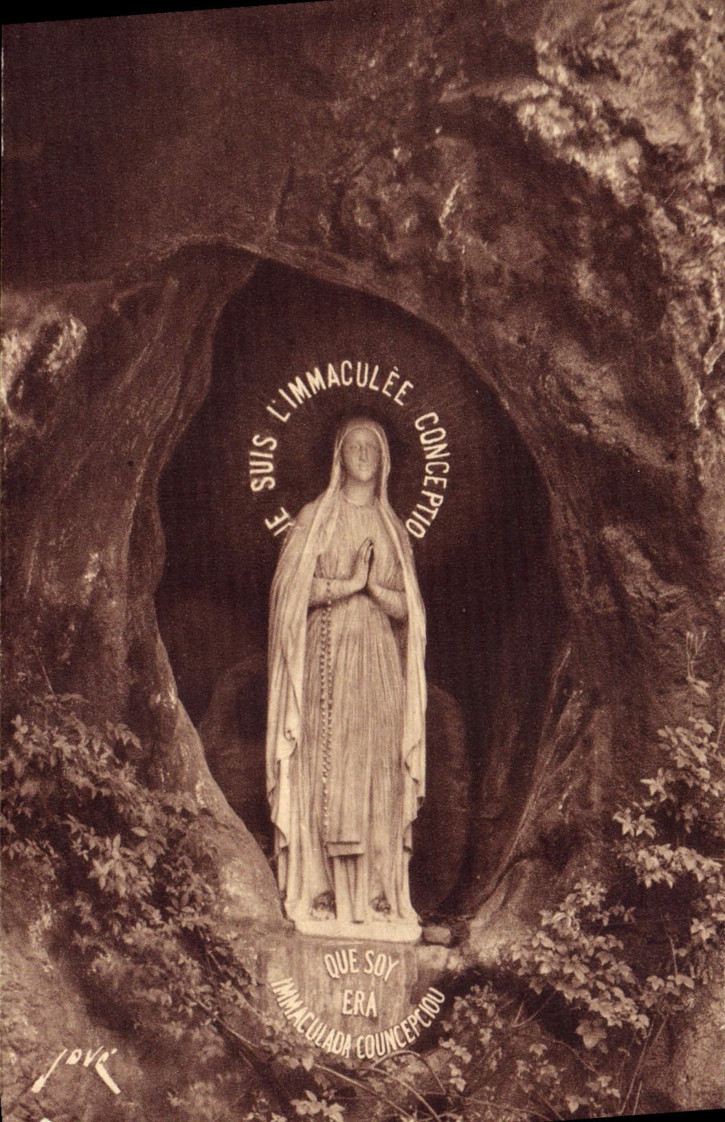 VINTAGE POSTCARD Heavy the Virgin