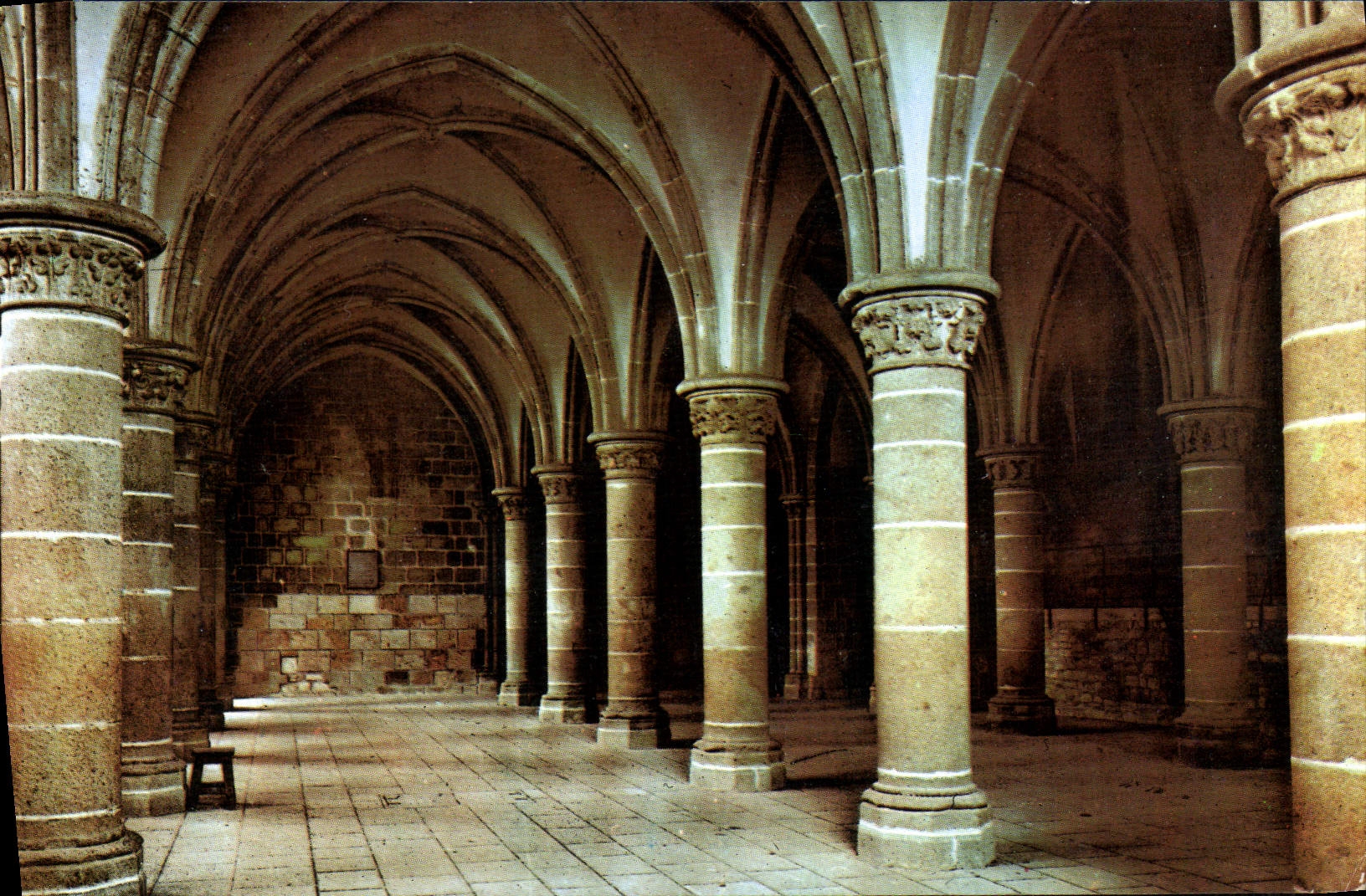 MODERN CARD the Mount St Michel the Room of the Knights