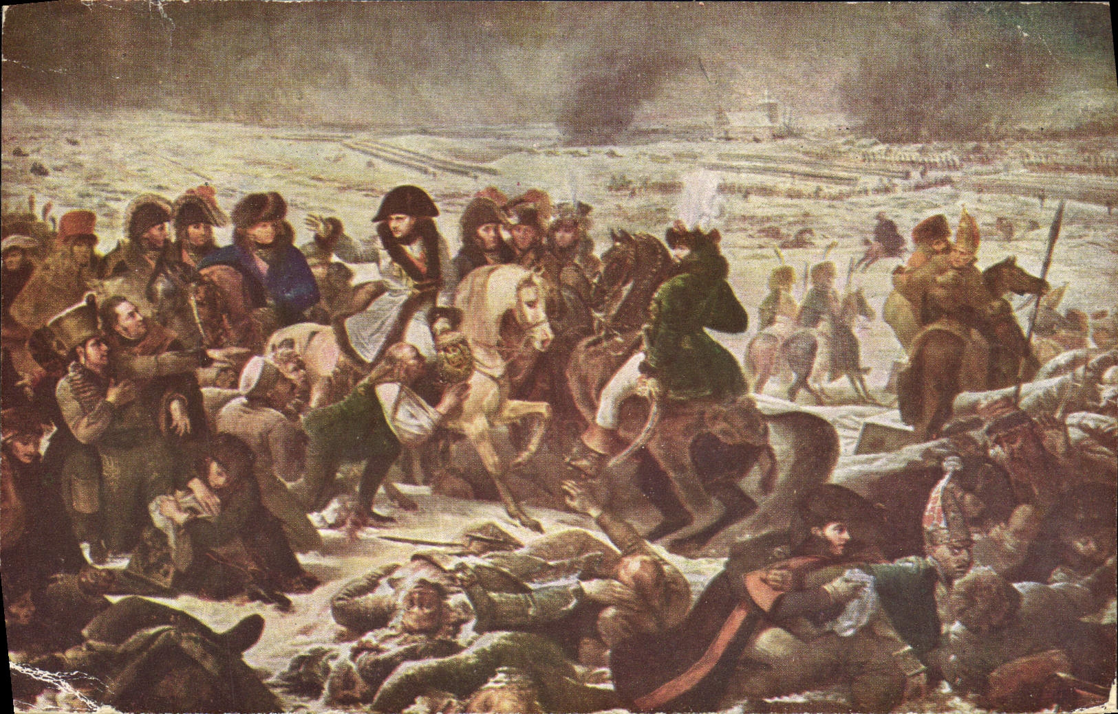 CPA Napoleon a la bataille d'Eylau Musee du Louvre