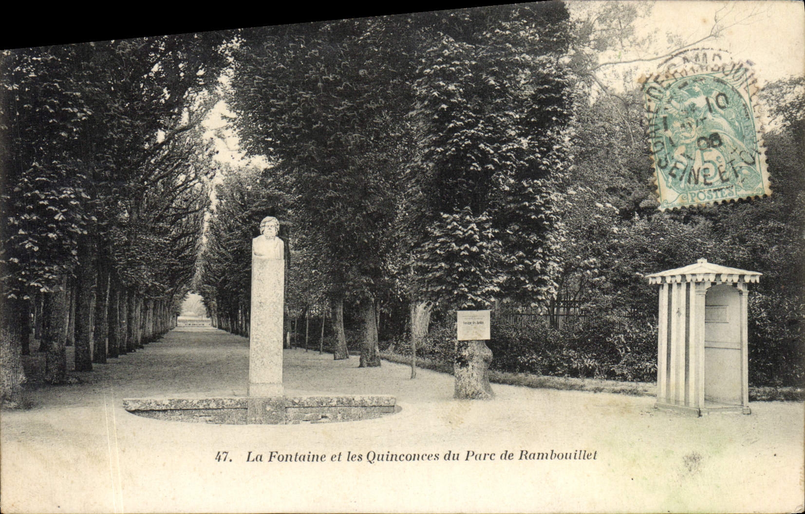CPA La Fontaine et les Quinconees du Parc de Rambouillel