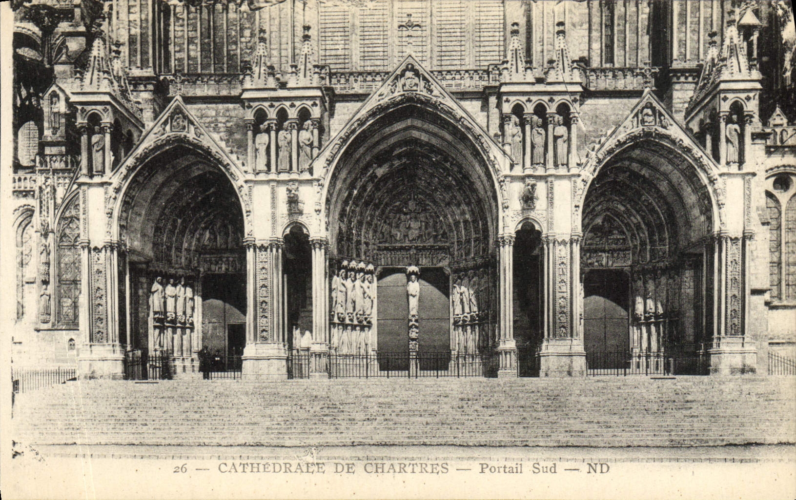 CPA Cathedrale De Chartres Portail Sud