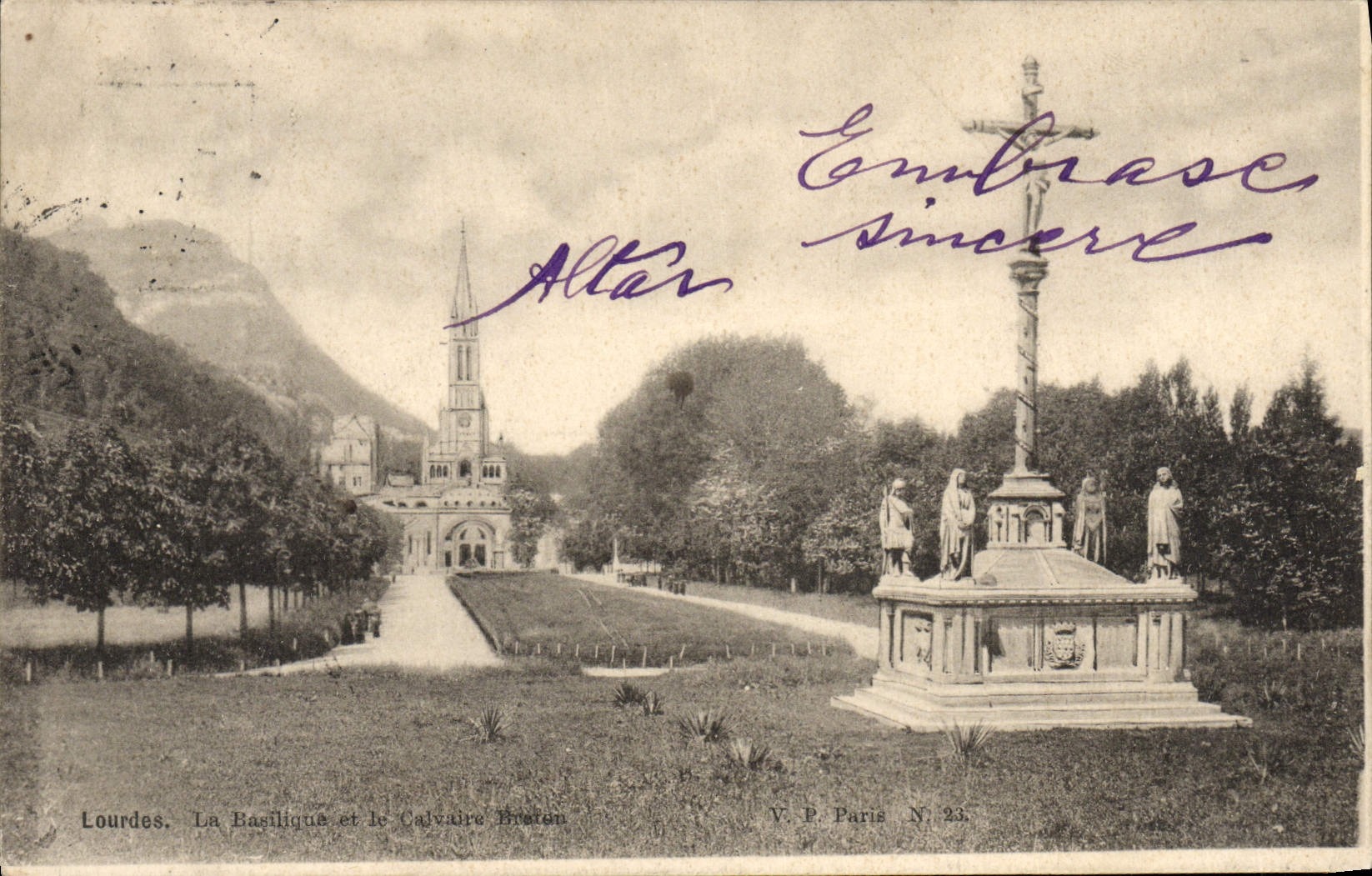 VINTAGE POSTCARD Heavy Bailique and the Breton martyrdom