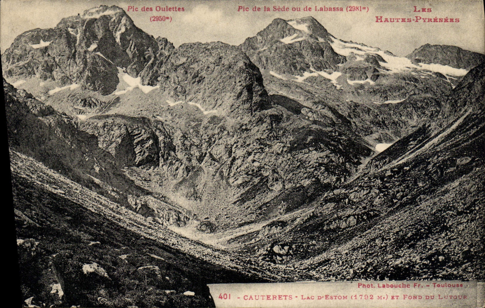 CPA Cauterets Lac d'Estom et fond du Lutour