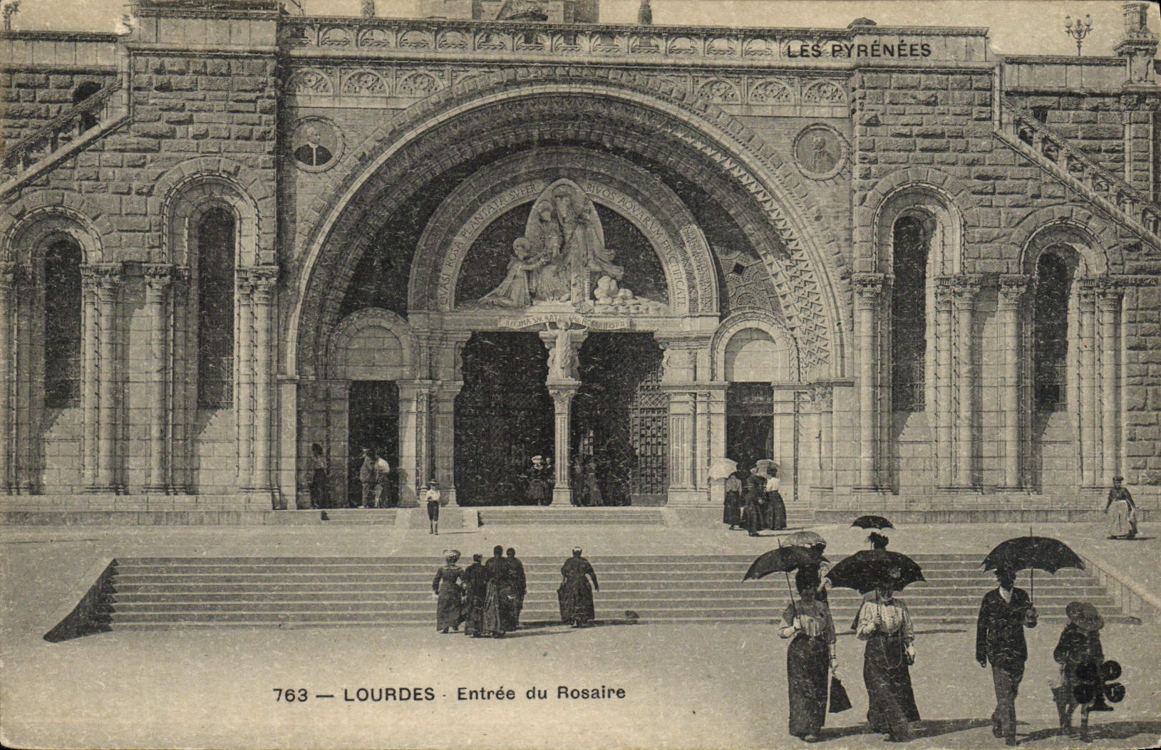 CPA Lourdes Entree Du Rosaire