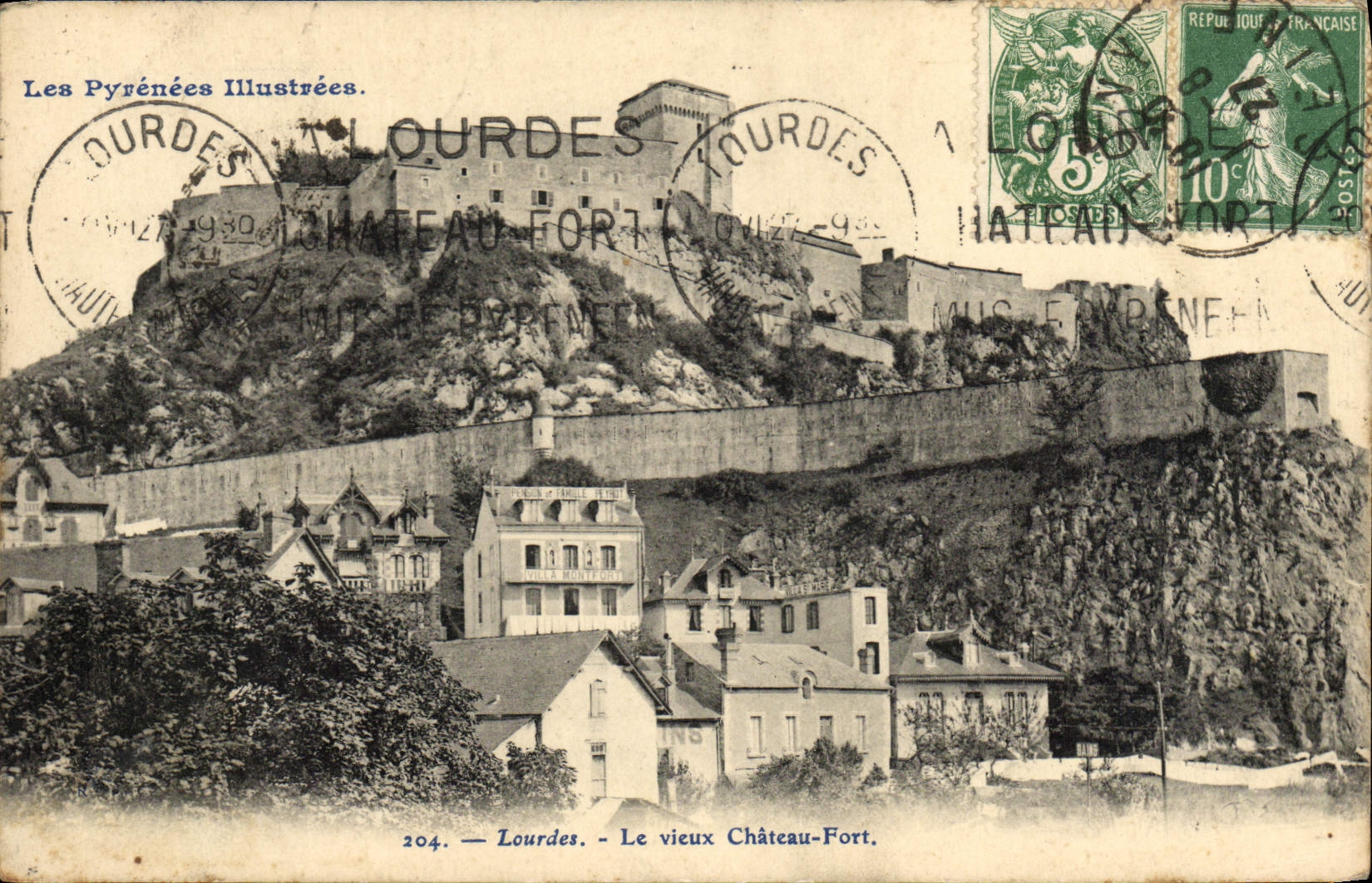 CPA Lourdes Le Vieux Chateau Fort