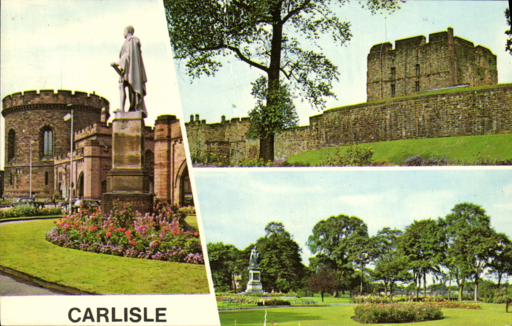 MODERN CARD Carlisle The Assize Courts the castle Bitts park