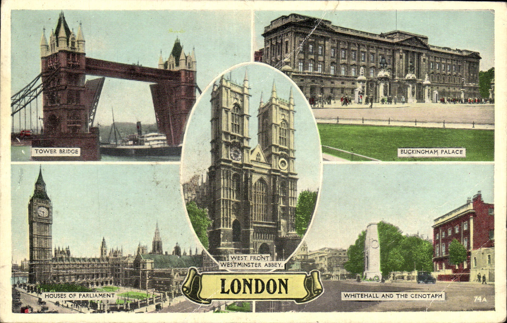 CPA London Tower Bridge Buckingham Palace Houses of Parliament Whitehall