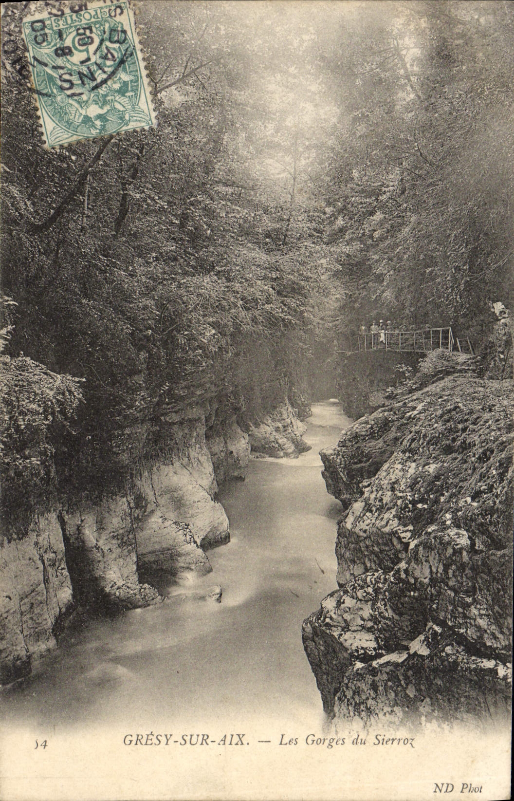 CPA Gresy Sur Aix Les Gorges Du Sierroz