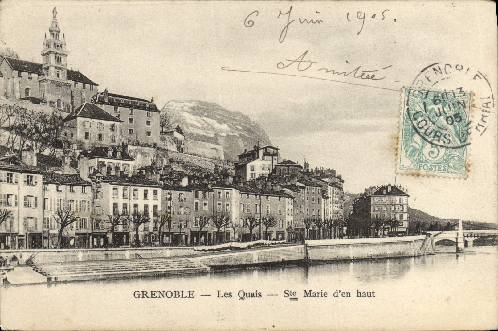 CPA Grenoble Les Quais Ste Marie d'en haut