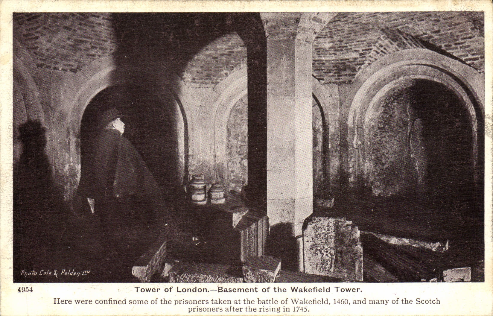 VINTAGE POSTCARD London Meanly off The Wakefield Tower