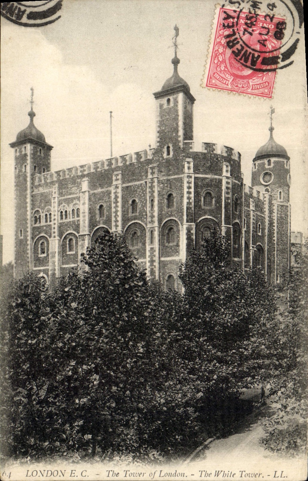 VINTAGE POSTCARD London The Tower The white tower