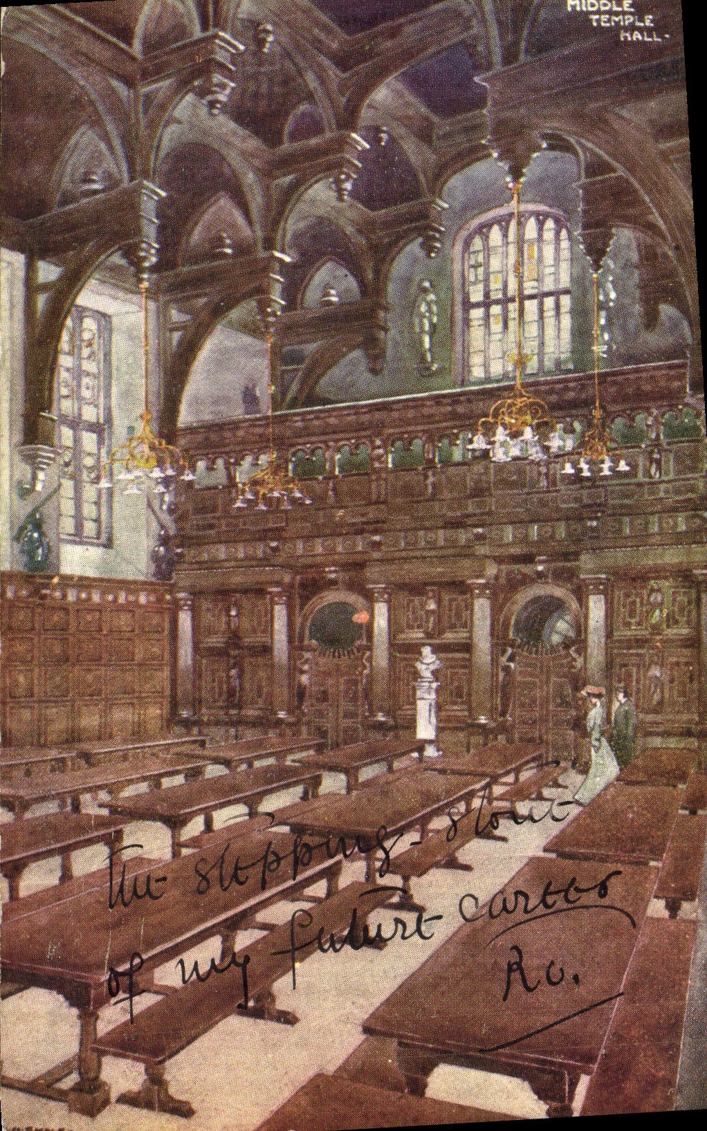 Templo medio Pasillo de la POSTAL de la VENDIMIA